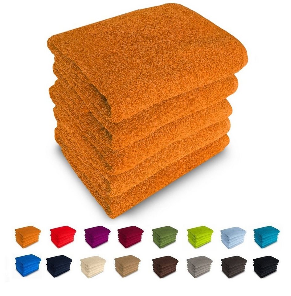 MatratzenL.A.B® Handtuch Set Rimini 500 g/m², 100% Baumwolle, (Duschtücher 70x140 cm Set, 5-tlg), Frotee, mit Aufhänger, 23 Farben, einzeln verpackt von MatratzenL.A.B®