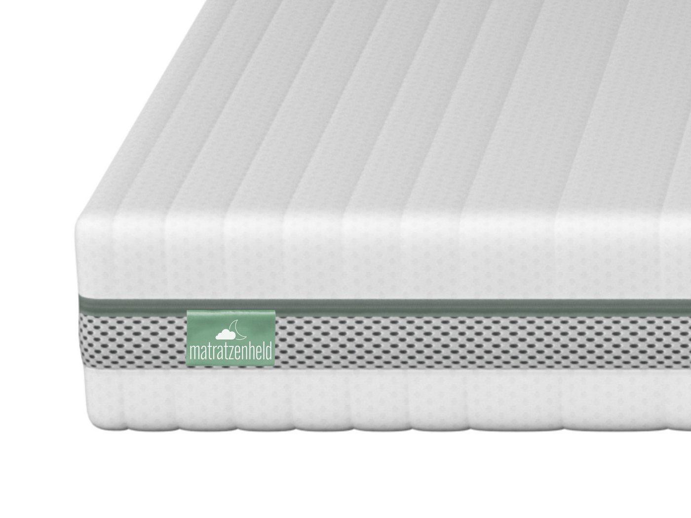 Kaltschaummatratze Balance, zwei unterschiedlich feste Liegeseiten (H2/H3), Matratzenheld, 20 cm hoch, ergonomische 7-Zonen Wendematratze von Matratzenheld