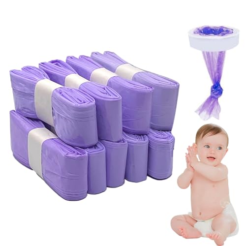 12 Stück Litter Locker Nachfüllkassette, 4.5M Geruchsdicht Windeleimer Nachfüllkassetten, Nachfüllbeutel kompatibel für Genie, Tommee Tippee, angelcare, Littycat Cat Litter Bucket. (lila(12Stück)) von Matreeglam