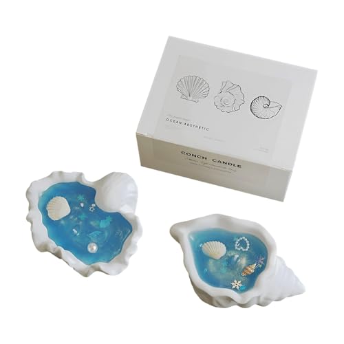 2 Stück Muschel Kerzen Meeres Kerze Aromatherapie-Kerzen Dekorative Duftkerze,Dekokerze In Muschelform für Valentinstag Jubiläums Hochzeit jeden besonderen Anlass 2 Stück Muschel Kerzen Meeres Kerze Aromatherapie-Kerzen Dekorative Duftkerze,Dekokerze In Muschelform für Valentinstag Jubiläums Hochzeit jeden besonderen Anlass von Matreeglam