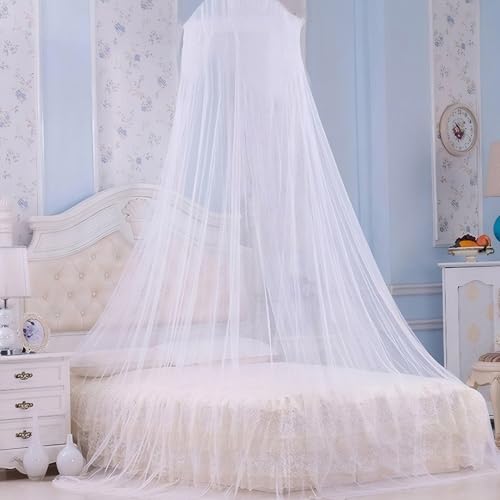 Matreeglam Moskitonetz Bett 250 * 900 * 60cm Großes Weißes Betthimmel Hängendes Bettnetz Mückennetz Feinmaschiges Leicht Anzubringen für Reise und Zuhause Indoor Outdoor Doppelbett Einzelbett von Matreeglam