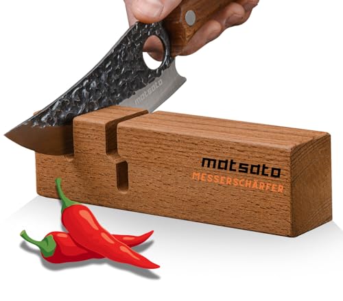 Matsato Messerschärfer Profi. Ergonomisch geformt, Von Küchenchefs weltweit genutzt. Professionell 2-in-1 Knife sharpener für Scharfe Messer Testsieger Matsato Messerschärfer Profi. Ergonomisch geformt, Von Küchenchefs weltweit genutzt. Professionell 2-in-1 Knife sharpener für Scharfe Messer Testsieger von Matsato