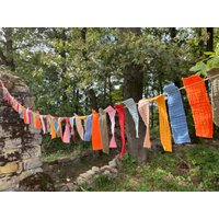 stoffgirlande Bunt - Girlande Garten Geburtstag stoffgirlande Bunt - Girlande Garten Geburtstag von MatschLatz