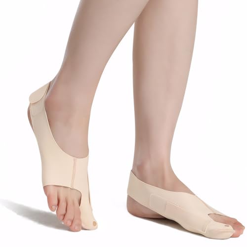 Matsizen 4 Artikel Hallux Valgus Korrektur,Größe M Hallux Valgus Bandage,Verstellbares Design,Bequem und Atmungsaktiv,Korrigiert Effektiv Die Zehen,Vermeidet Reibung und Schmerzen(Hautfarbe) von Matsizen