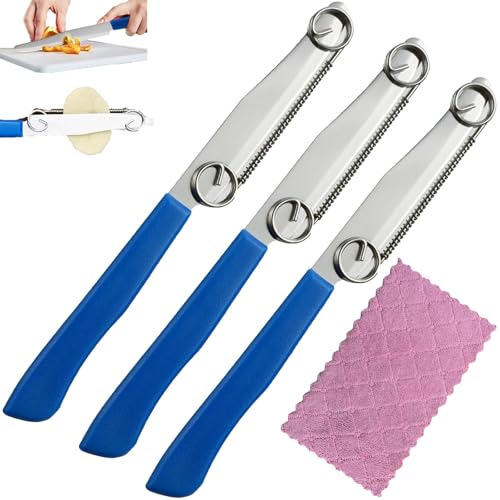Matsizen 3 Stück Zaubermesser Zaubermesser Italien Schnellschneidemesser 3-in-1-Multifunktions-Obstmesser mit Verstellbarer Feder mit Verstellbarer Feder Obstschälmesser Matsizen 3 Stück Zaubermesser Zaubermesser Italien Schnellschneidemesser 3-in-1-Multifunktions-Obstmesser mit Verstellbarer Feder mit Verstellbarer Feder Obstschälmesser von Matsizen