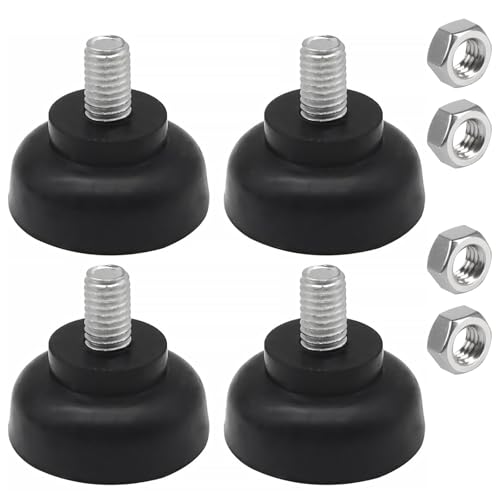 Matsizen Gummifüße Schraubbar 4PCS Gummipuffer M8 Stellfüße M8 Feuchtigkeitsbeständig und rutschfest Möbel rutschfeste und Stoßdämpfende Schützt Möbel Sofa Tisch und Stuhlbeine von Matsizen