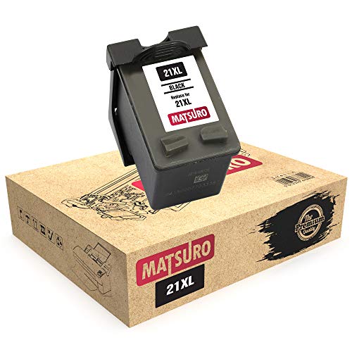 Matsuro Original | Kompatibel Remanufactured Tintenpatrone Ersatz für HP 21XL (1 SCHWARZ) von Matsuro