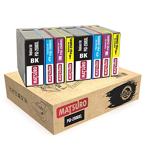 Matsuro Original | Kompatibel Tintenpatronen Ersatz für Canon PGI-2500XL PGI2500XL (2 Sets) von Matsuro