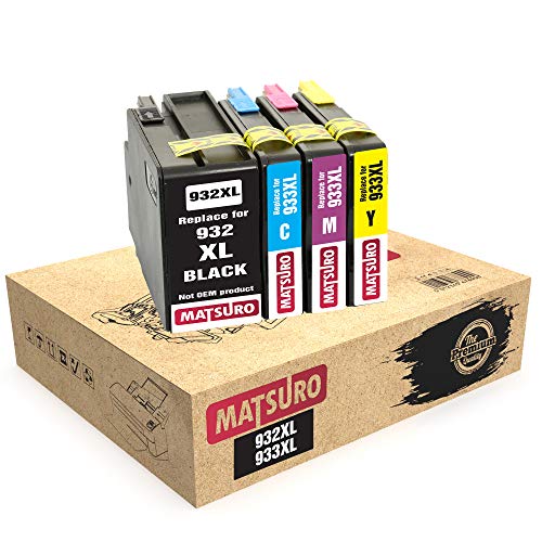 Matsuro Original | Kompatibel Tintenpatronen Ersatz für HP 932XL 933XL 932 XL 933 XL (1 Set) von Matsuro