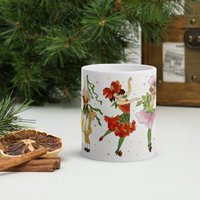 Märchen Becher Blumenfee Blumen Feen Fee Blumenelfen Fairycore Legende Frühlingsbecher Wunderlicher Fantasy Kunstbecher von MattCollinsDesigns