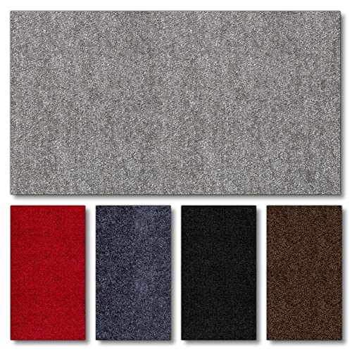 Fußmatte nach Maß PT-MAX | waschbar & unifarben | ab 21,86 € | gewählt: 51-60 cm breit, 201-225 cm lang, grau von Matten-Center