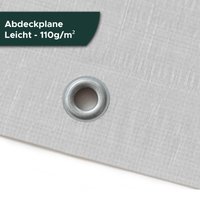 Abdeckplane Leicht - 110g/m² - 7 Größen von Mattenlager