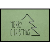 Fußmatte HOME STYLE - Design "Merry Christmas" von Mattenlager