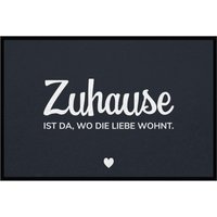 Fußmatte HOME STYLE - Design "Zuhause ist da, wo die Liebe wohnt" von Mattenlager