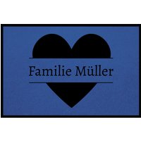 Fußmatte HOME STYLE - "Family Heart" - personalisierbar von Mattenlager