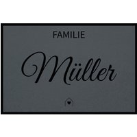 Fußmatte HOME STYLE - "Family House" - personalisierbar von Mattenlager