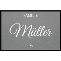 Fußmatte HOME STYLE - "Family House" - personalisierbar von Mattenlager