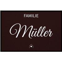 Fußmatte HOME STYLE - "Family House" - personalisierbar von Mattenlager