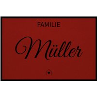 Fußmatte HOME STYLE - "Family House" - personalisierbar von Mattenlager