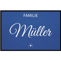 Fußmatte HOME STYLE - "Family House" - personalisierbar von Mattenlager