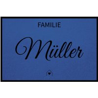 Fußmatte HOME STYLE - "Family House" - personalisierbar von Mattenlager