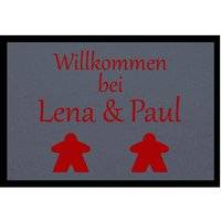 Fußmatte HOME STYLE - "Willkommen Meeple" - personalisierbar Fußmatte HOME STYLE - "Willkommen Meeple" - personalisierbar von Mattenlager