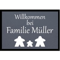 Fußmatte HOME STYLE - "Willkommen Meeple" - personalisierbar Fußmatte HOME STYLE - "Willkommen Meeple" - personalisierbar von Mattenlager