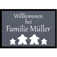 Fußmatte HOME STYLE - "Willkommen Meeple" - personalisierbar Fußmatte HOME STYLE - "Willkommen Meeple" - personalisierbar von Mattenlager