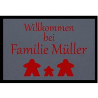 Fußmatte HOME STYLE - "Willkommen Meeple" - personalisierbar Fußmatte HOME STYLE - "Willkommen Meeple" - personalisierbar von Mattenlager