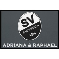 Fußmatte SVS-FANMATTE - Design "Logo mit Name" - personalisierbar von Mattenlager