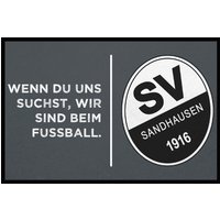 Fußmatte SVS-FANMATTE - Design "Wir sind beim Fußball" von Mattenlager