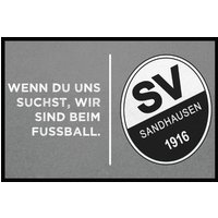 Fußmatte SVS-FANMATTE - Design "Wir sind beim Fußball" von Mattenlager