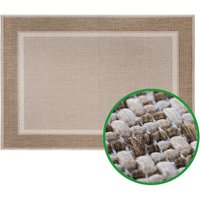 Outdoor Teppich FRAME - für Terrasse und Balkon - Flachgewebe von Mattenlager