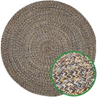 Runder Baumwoll-Teppich AJKA - Naturfaserteppich - gewebt von Mattenlager