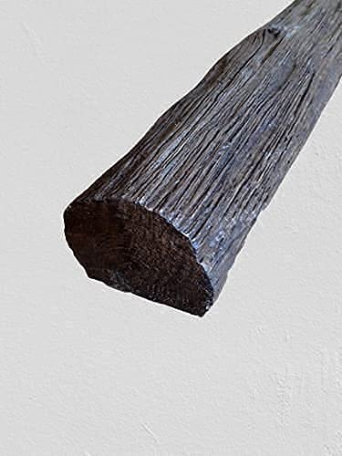 Balken Dekorbalken Holzimitat Tirol |2 Meter| |halbrund cm ca.10 cm |Eine Seite geschlossen| Eiche Rustik|Perfekte alte Holz Masserung von Matteo Homedecoration