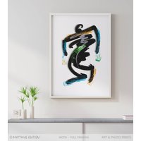 Kunstdruck Poster Rhythmus, Schwungvoll Figuratives Motiv, Moderne Abstrakte Grafik in Hochwertiger Qualität, Individuelles Geschenk von MatthiasEdition