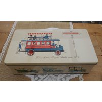 Vintage Blechdose Kaffeedose Eduscho 50Er/60Er Automobile Oldtimer Aus Der Jahrhundert Wende von MattieStone