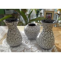 Vintage Keramik Vasen, Vasen Set, Trio Jasba Cortina 60J. Mid-Century Blumenvasen Vase Weiß Vintage Keramik Vasen, Vasen Set, Trio Jasba Cortina 60J. Mid-Century Blumenvasen Vase Weiß von MattieStone