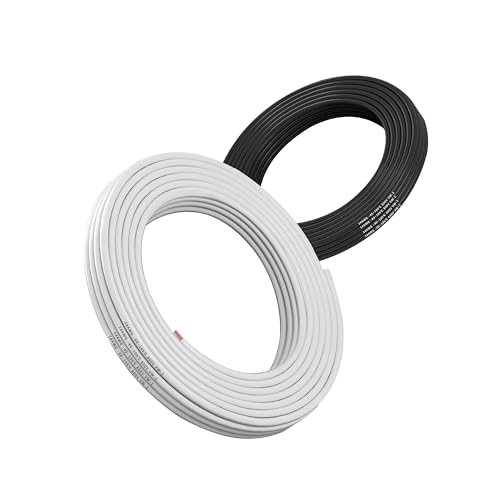 14AWG 2mm² 2×5meter ElektrischerDraht Kabel weiß und schwarz flexibel kabel 600V Sauerstofffreies Mehrlitziges Verzinnte Kupferkabel für RC-Flugzeuge,Auto,Batterien,Lampen(14/2-5M) von Matugajp