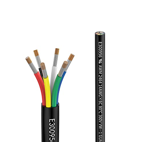 14awg 6×2mm² 20meter Elektrischer Kabel 6 adrig Verlängerungskabel UL2464 5V/12V/24V/300V Sauerstofffreies mehrlitziges verzinntes Kupferkabel Landschafts Draht LED Lampen im Automobil im Freien… 14awg 6×2mm² 20meter Elektrischer Kabel 6 adrig Verlängerungskabel UL2464 5V/12V/24V/300V Sauerstofffreies mehrlitziges verzinntes Kupferkabel Landschafts Draht LED Lampen im Automobil im Freien… von Matugajp