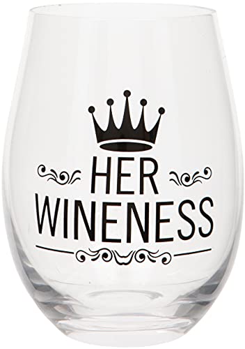 Maturi „Her Wineness“ Weinglas ohne Stiel, 530 ml, in Geschenkbox von Maturi