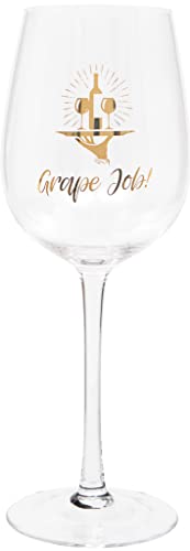 Maturi „Grape Job“ humorvolles Weinglas, 420 ml von Maturi