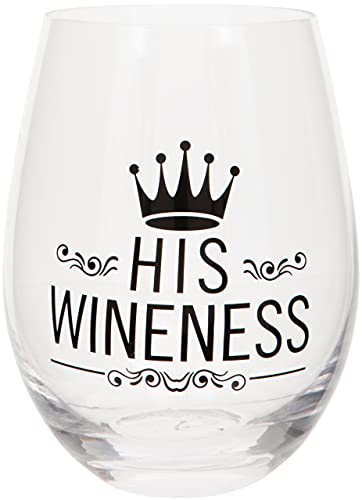 Maturi „His Wineness“ Weinglas ohne Stiel, 530 ml, in Geschenkbox von Maturi