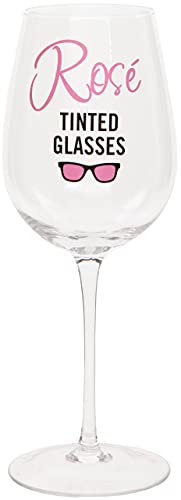 Maturi „Rosé Tinted Glasses“ humorvolles Weinglas, 420 ml von Maturi