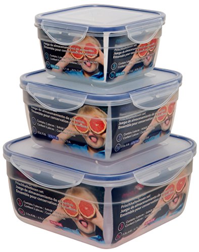 Maturi Frischhaltedosen 3er Set mit luftdichten Deckeln, BPA-frei, 0,8 l - 2,6 l Maturi Frischhaltedosen 3er Set mit luftdichten Deckeln, BPA-frei, 0,8 l - 2,6 l von Maturi