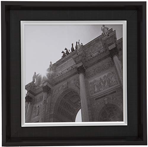 Maturi Bilderrahmen zur Wandmontage, quadratisch, mit dickem Rand, Arc de Triomphe, Schwarz, 41x41cm von Maturi