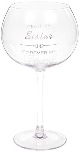 Maturi First My Sister Forever My Friend Gin-Glas mit Herzen, 625 ml Maturi First My Sister Forever My Friend Gin-Glas mit Herzen, 625 ml von Maturi