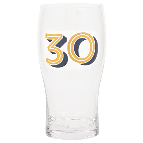 Maturi Gold Bier-Pintglas zum 30. Geburtstag – 570 ml, in Geschenkbox von Maturi