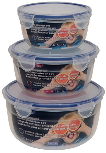 Maturi Frischhaltedosen 3er Set mit luftdichten Deckeln, BPA-frei, 0,7L-1,8L Maturi Frischhaltedosen 3er Set mit luftdichten Deckeln, BPA-frei, 0,7L-1,8L von Maturi