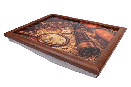 Maturi Knietablett, traditionelles Karten- und Kompass-Design, Mehrfarbig, 33 x 44 x 8 cm von Maturi